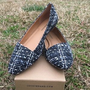 Lucky Brand Tweed Flats•sz 8.5•NIB